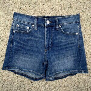 Banana Republic Shorts Women 26/2 Blue Denim Shirts Jorts Short Zipper Fly